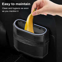 Odor-proof Car Trash Can with Touch Light – Lurevo