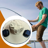 Sombrero con ventilador solar y protección UV – Solvoro
