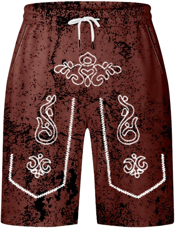 Herreshorts med brugt look og Oktoberfest-print – SeppShorts Oktoberfest 2025