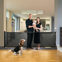 Rejilla de seguridad para niños con red retráctil y cierre automático – Kivora