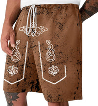 Herreshorts med brugt look og Oktoberfest-print – SeppShorts Oktoberfest 2025