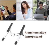 Adjustable Laptop Stand – Foldable Cooling Holder for Notebooks for Office and Travel – Orvane