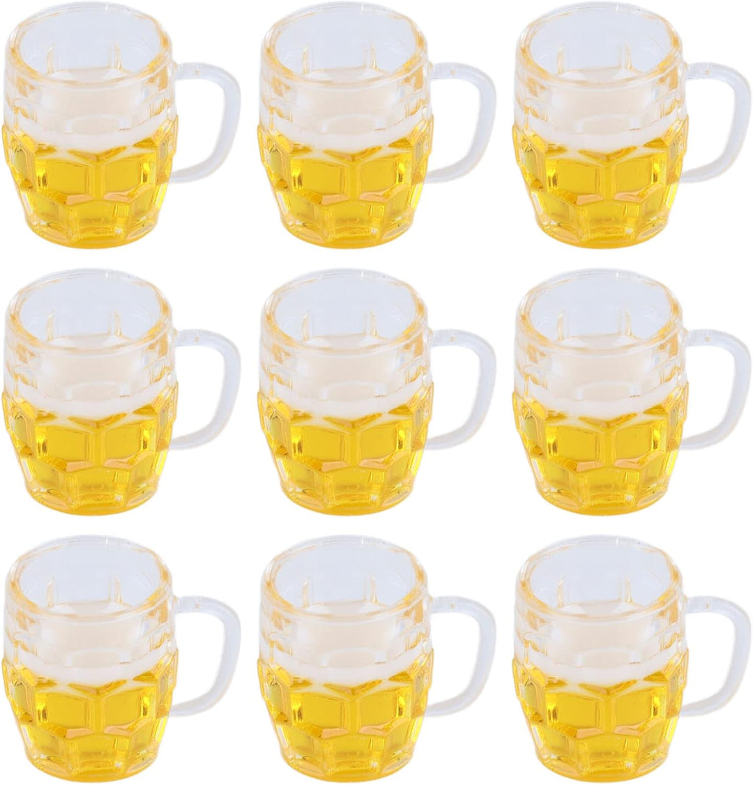 Mini ølkrus (sæt med 12, harpiks) – DekoProst Oktoberfest 2025