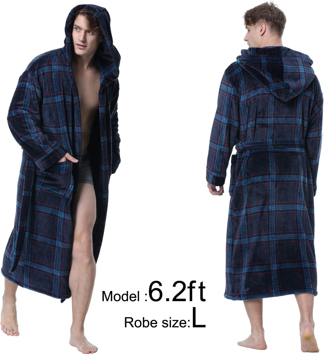 AA OOS Luxe Heren Badjas met Capuchon - Lars