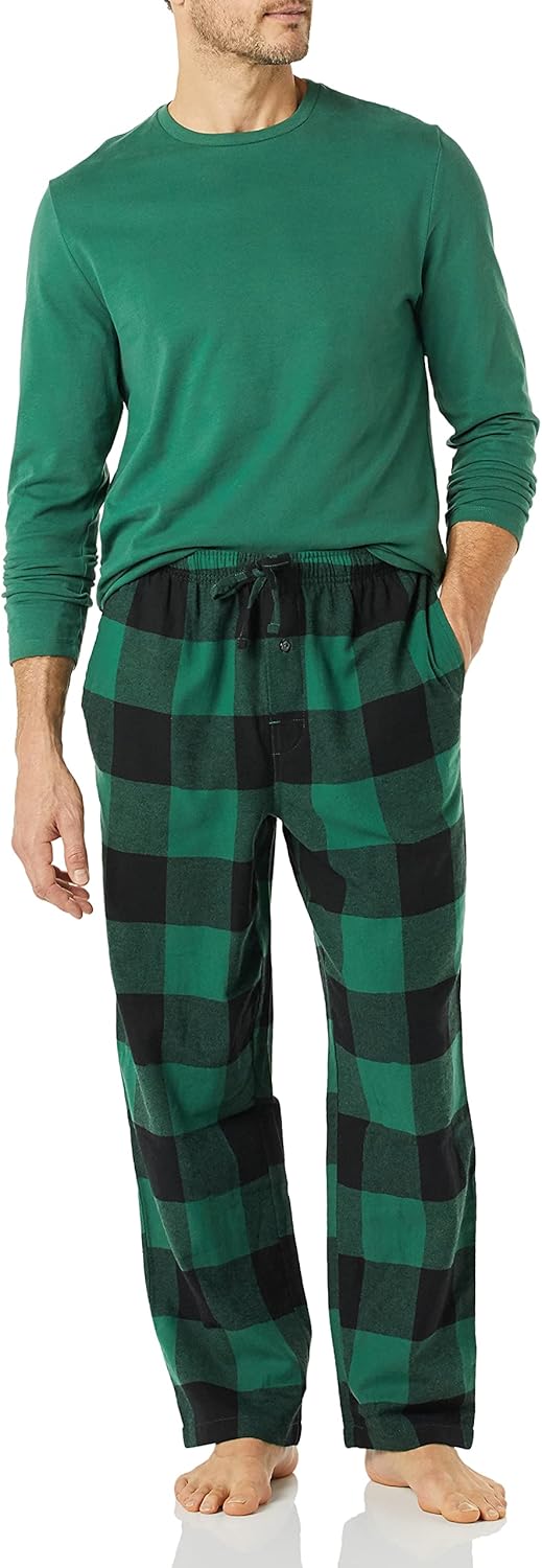 Blødt Herre Flannel Pyjamasæt - Gomez