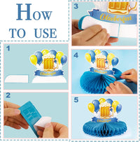 Honeycomb Table Decoration Set of 3 – FestFreude Oktoberfest 2025