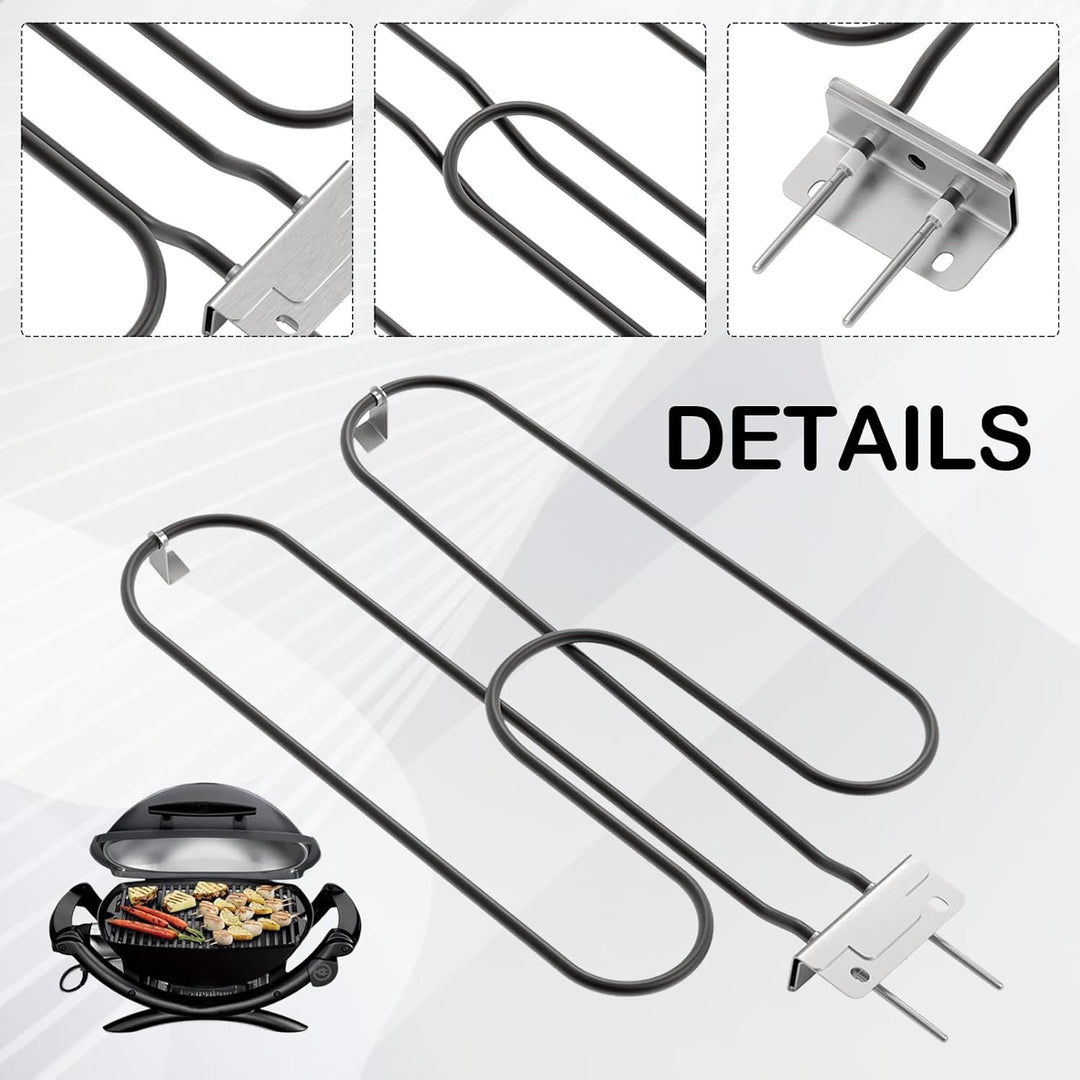 High-performance stainless steel grill heating coil 2200W for outdoor electric BBQ – Zeythra