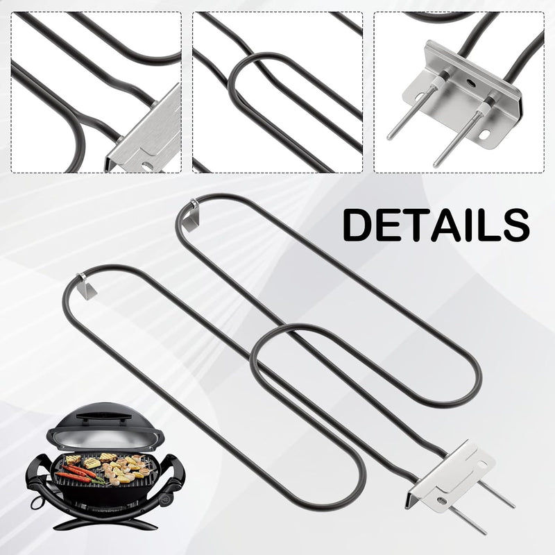 High-performance stainless steel grill heating coil 2200W for outdoor electric BBQ – Zeythra