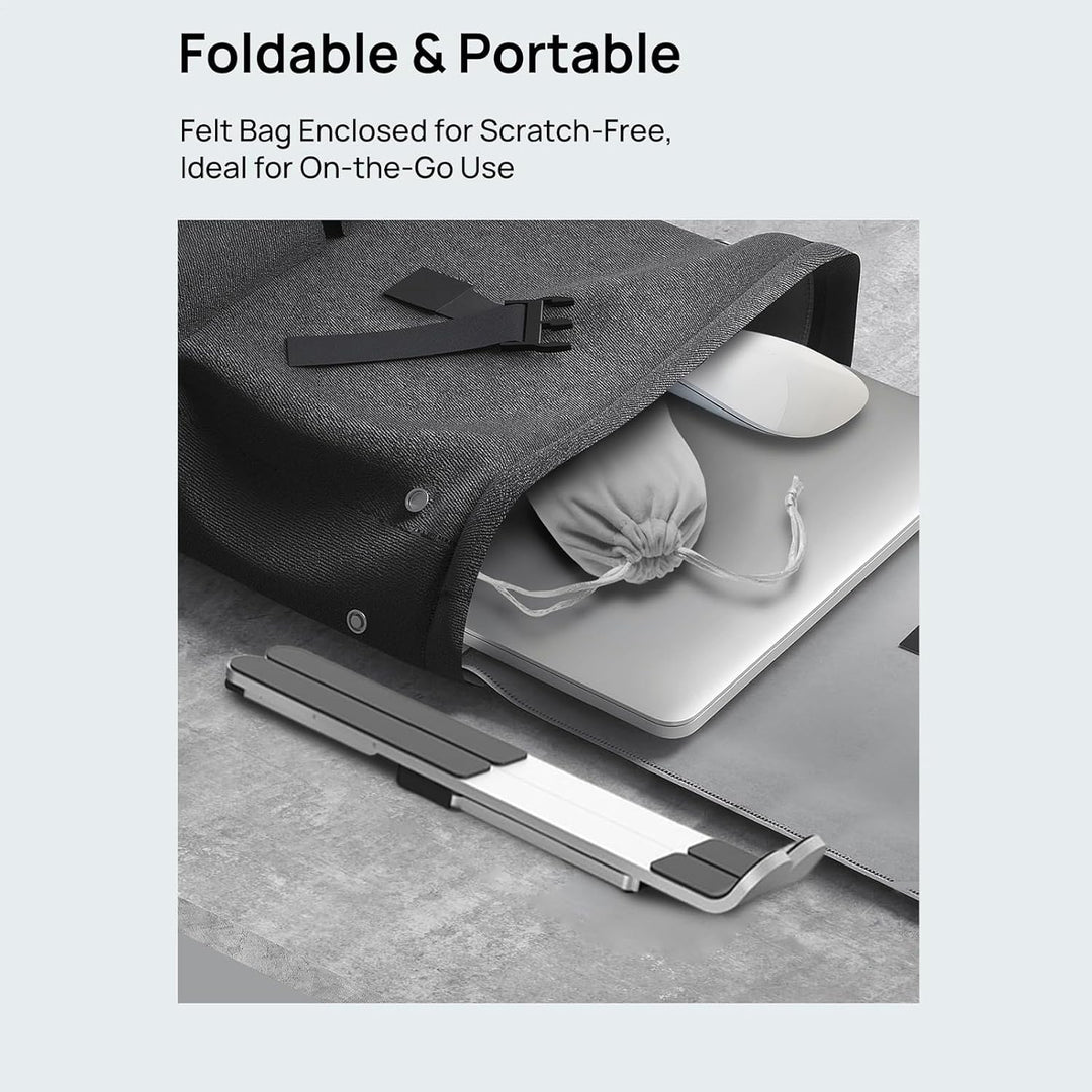 Adjustable Laptop Stand – Foldable Cooling Holder for Notebooks for Office and Travel – Orvane