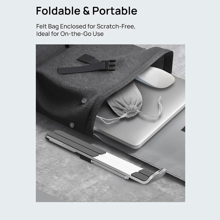 Adjustable Laptop Stand – Foldable Cooling Holder for Notebooks for Office and Travel – Orvane
