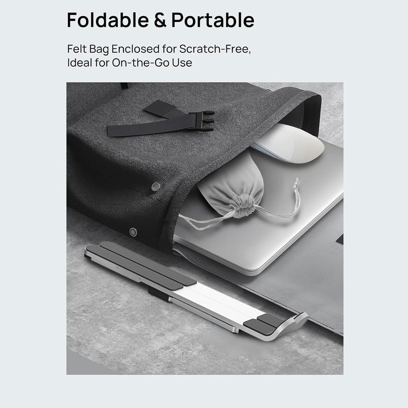 Adjustable Laptop Stand – Foldable Cooling Holder for Notebooks for Office and Travel – Orvane