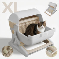 Automatische geruchlose Katzentoilette mit offenem Design – Felvora