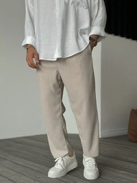 Luxe Herrenhose aus weichem Stoff – Alessio