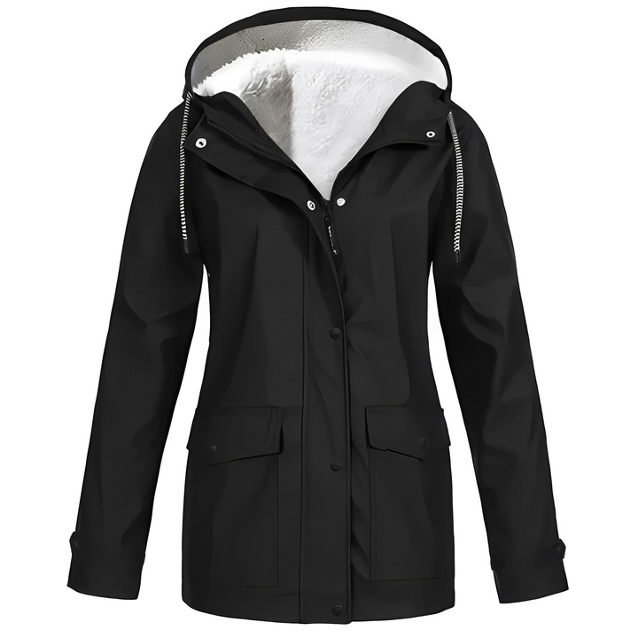 Fleece-Lined Women's Rain Jacket - WarmWarder