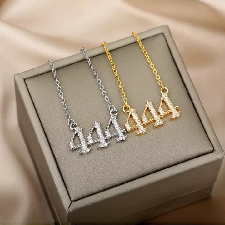 Zirconia Angel Numbers Necklace – Seraphina