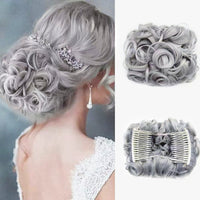 Curly Bun Hair Extension – FluffyFix