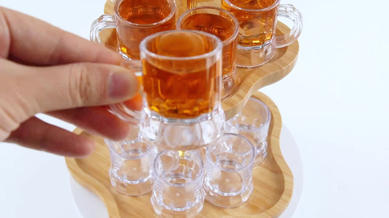 30 Pieces Clear Plastic Mini Beer Mugs – MiniMug30 Oktoberfest 2025