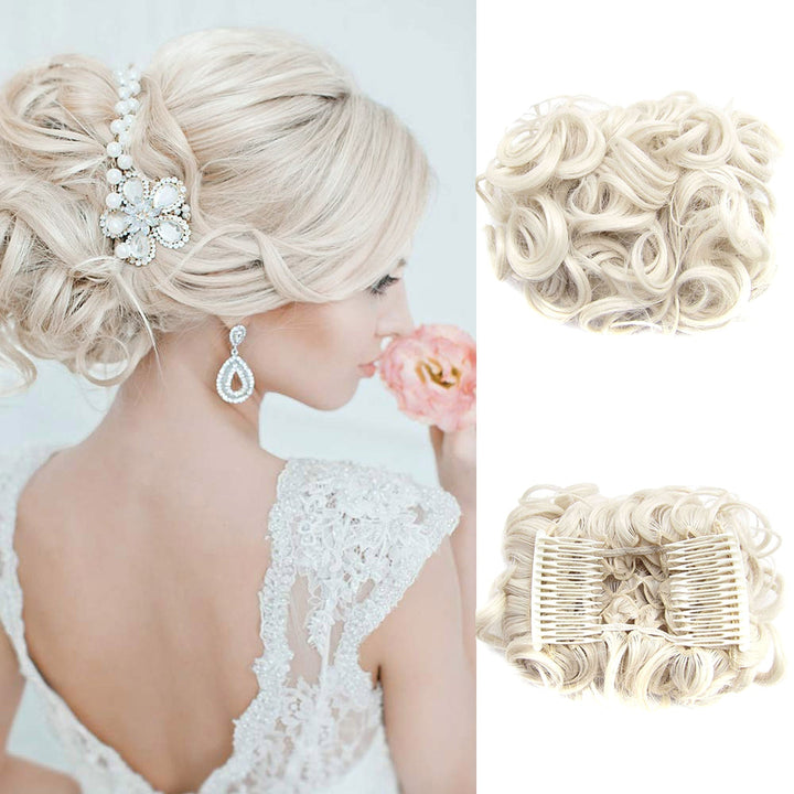 Curly Bun Hair Extension – FluffyFix