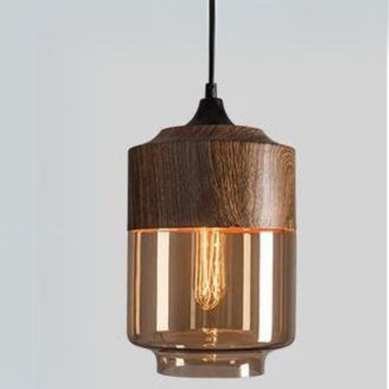 Stilfuld skandinavisk loftslampe i træ - NordLuna