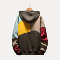 Herre hettegenser med strikket og trykt design – WinterEase