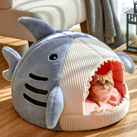 Bærbar kattehule med varmt pude – CozyCave