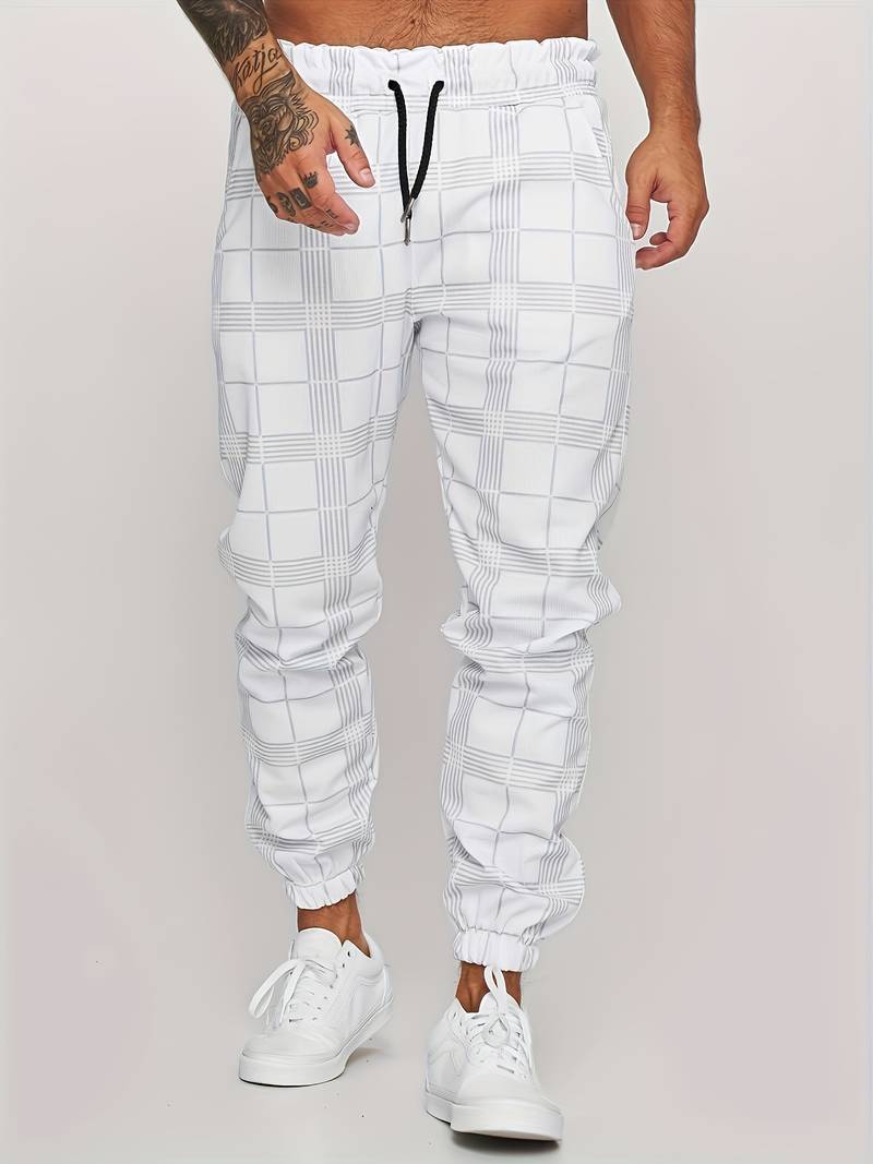 Checked Men's Jogging Pants – Elian Autumn Edition