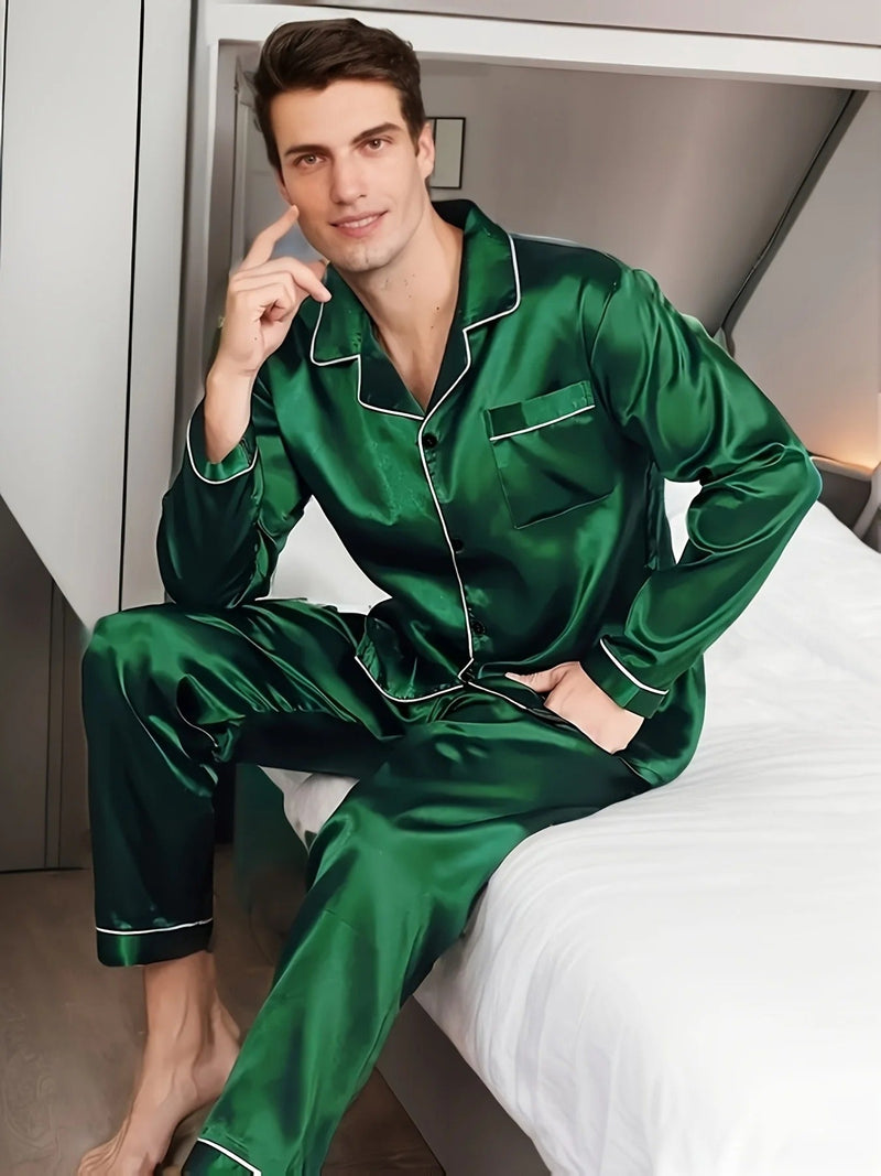 Men's Satin Pajamas – Adrian