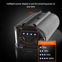 Super bright 180° bicycle light with integrated battery – Luminor