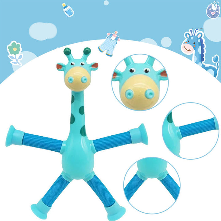 Flexible giraffe toy with suction cup - StretchyGiraffe