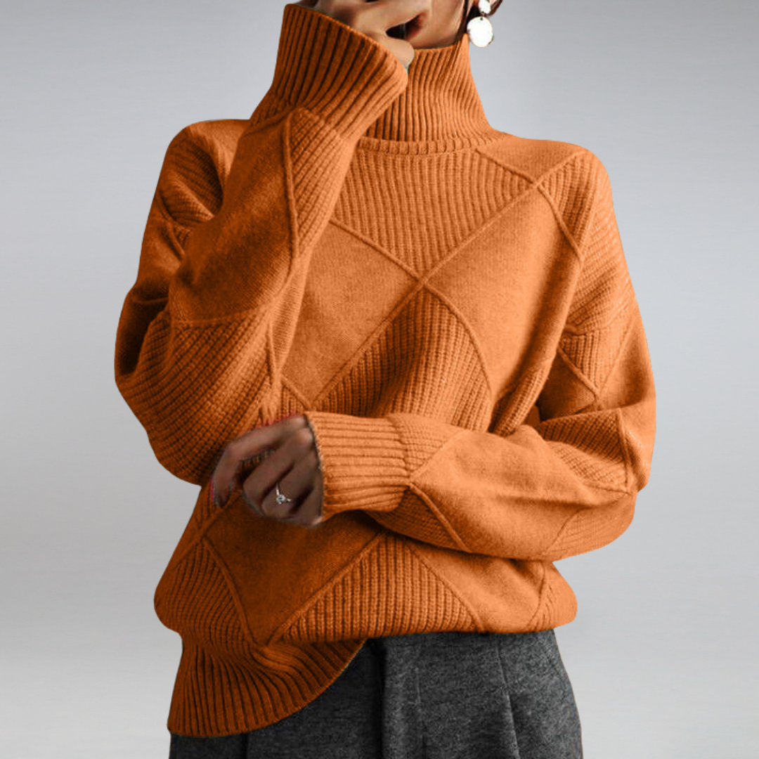 Stylish Turtleneck Sweater for Women - Isabella