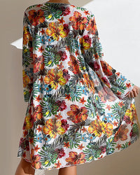 Three-piece bikini set with floral pattern – Yara