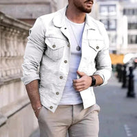 Herre denimjakke med slim-fit passform – Milano