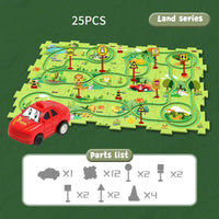 Set de rompecabezas de vehículos formativos - CleverKids