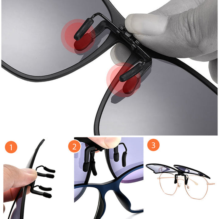 Polarized Sunglasses Clip for Eyeglass Wearers – Felix