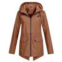 Trendige Damen Regenjacke mit Kapuze - Liora