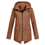 Trendige Damen Regenjacke mit Kapuze - Liora