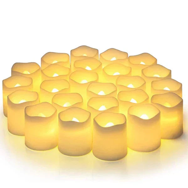Juego de 24 velas LED sin llama - GlowFlicker