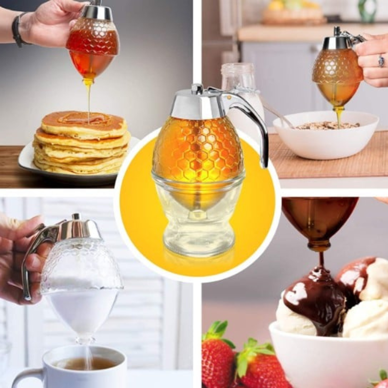 Dispensador de miel elegante y práctico – HoneySaver