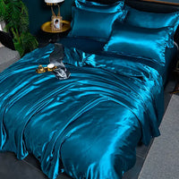 Luxe Uni Satin Duvet Cover - SilkSerenity
