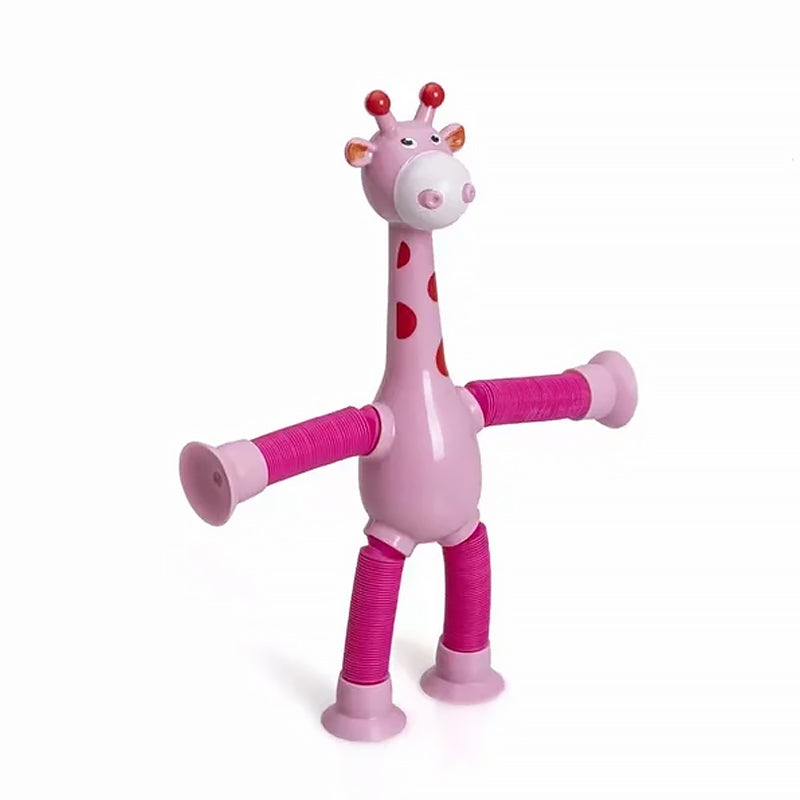 Flexible giraffe toy with suction cup - StretchyGiraffe