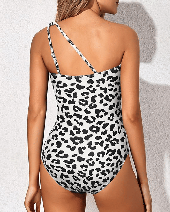Bañador de mujer con diseño de un solo hombro y control de abdomen – Valeria