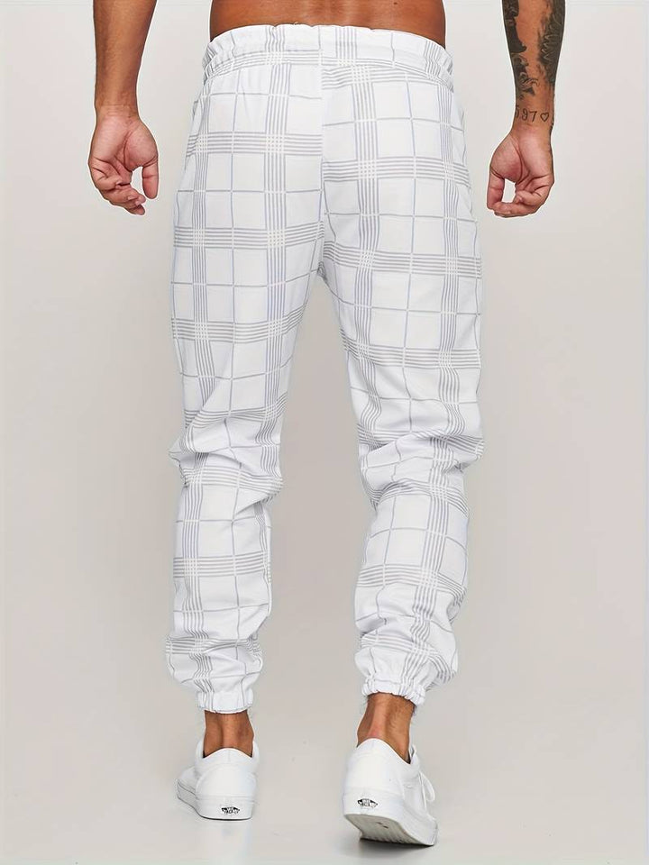 Checked Men's Jogging Pants – Elian Autumn Edition
