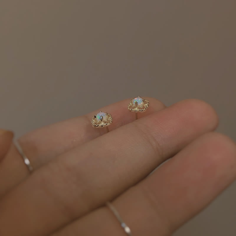Delikate vintage-øreringe med opal – Seraphina
