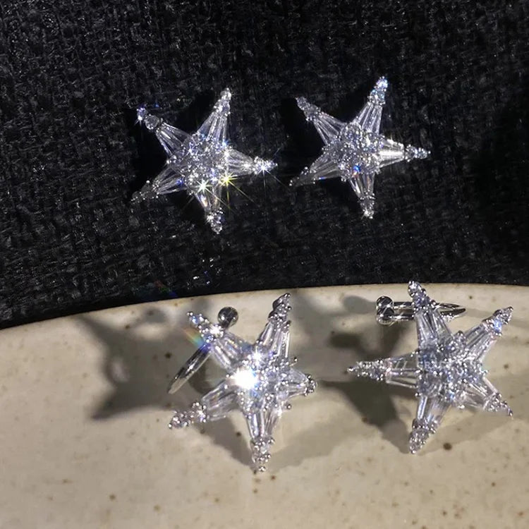 Zirkonia-stjerne-øreringe/ear cuff – Lyric