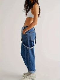 Stylish women's denim jumpsuit for every day - CityEase