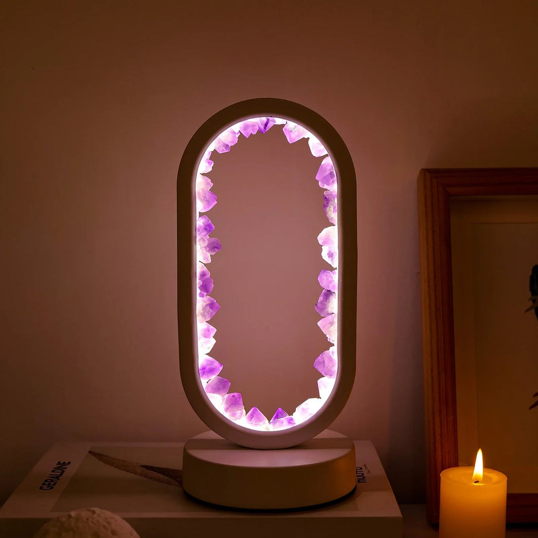 Håndlavet ametystlampe - Serenith
