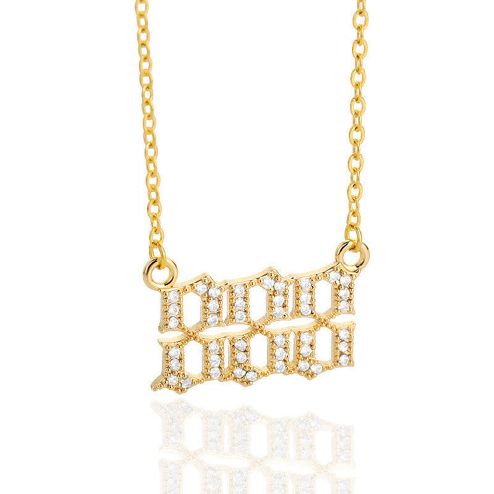 Zirconia Angel Numbers Necklace – Seraphina