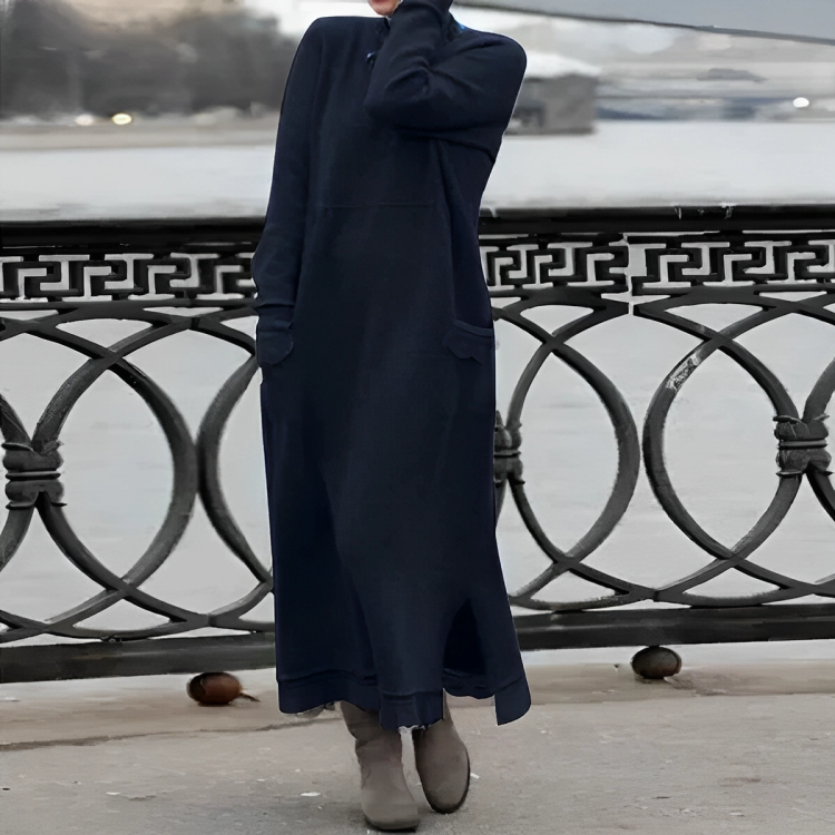 Casual Long Winter Dress - Noelle