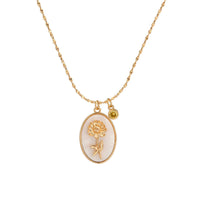 Birthstone and Birth Flower Necklace – Aurora