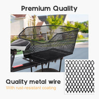 Waterproof rear bicycle basket with rainproof cover – Velora
